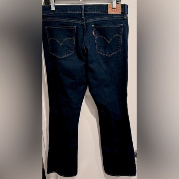 Levi’s Shaping Bootcut 315 Dark wash white stitching denim jeans stretch US32 - Picture 8 of 9